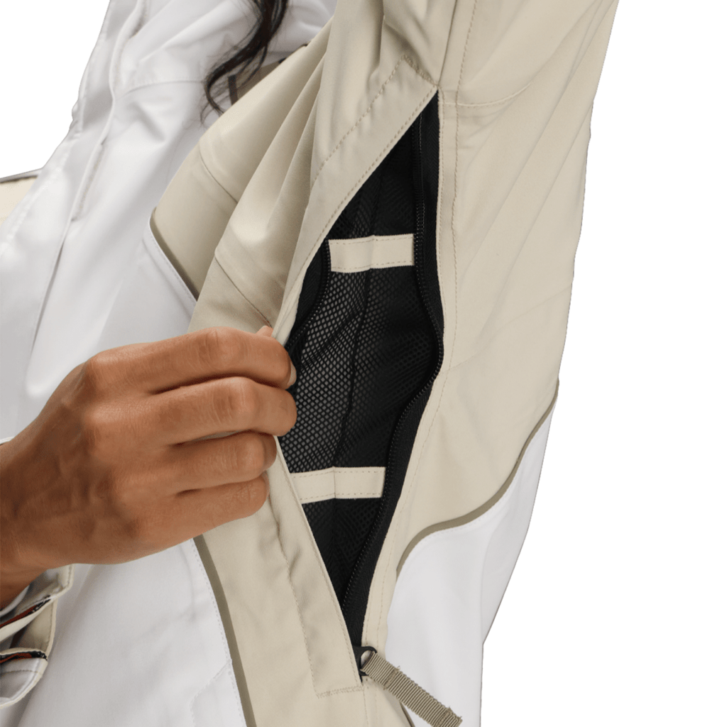 686 Women's Hologram Shell Jacket 2026 White Colorblock - Pacific Boarder