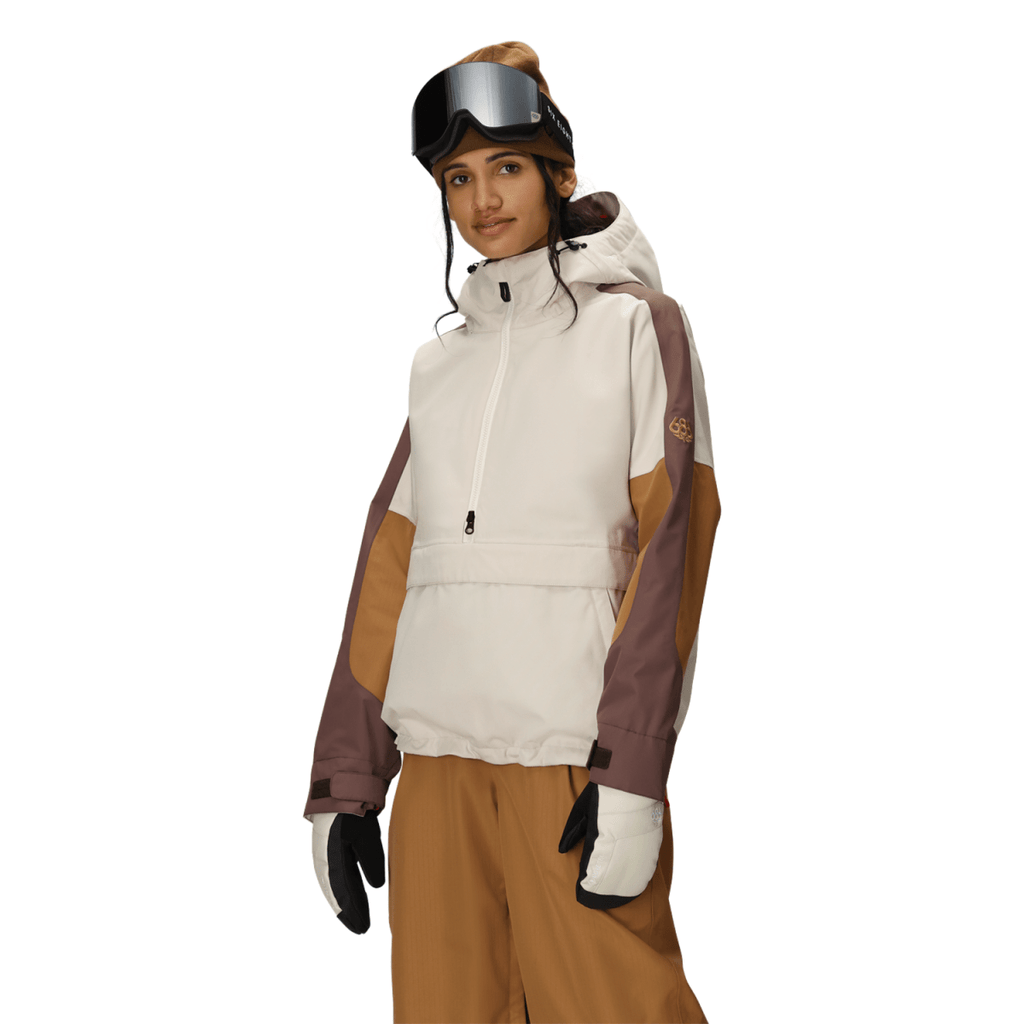 686 Women's Outline Shell Anorak 2026 Limestone Colorblock - Pacific Boarder