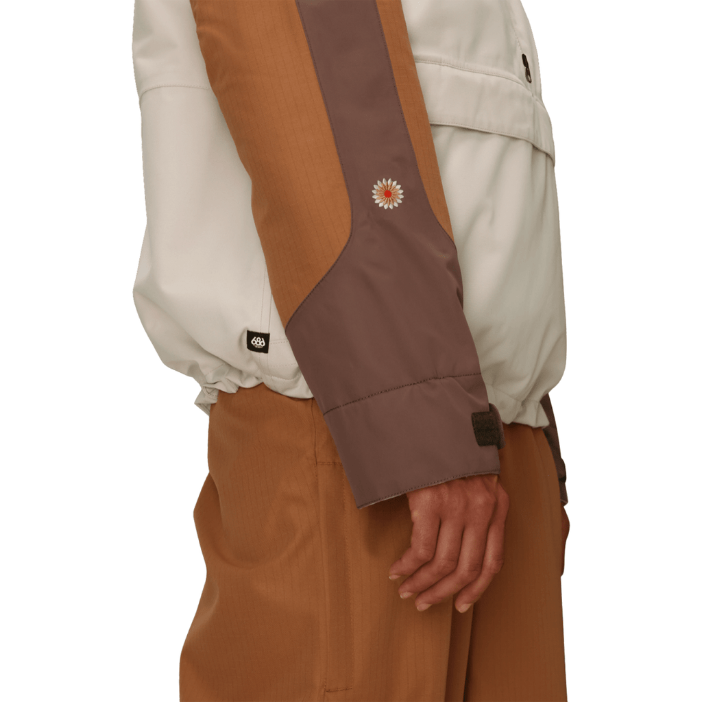 686 Women's Outline Shell Anorak 2026 Limestone Colorblock - Pacific Boarder