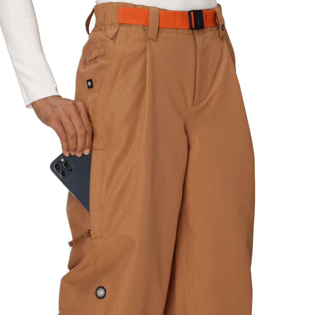 686 Women's Outline Shell Pant 2026 Caramel Ripstop - Pacific Boarder