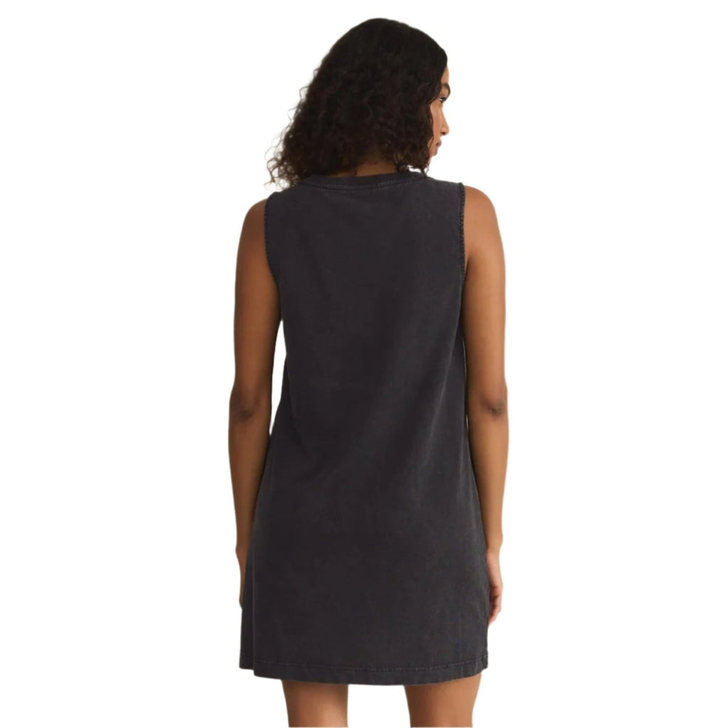 Z Supply Women's Sloan V - Neck Mini Dress Black - Pacific Boarder