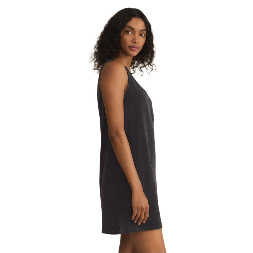 Z Supply Women's Sloan V - Neck Mini Dress Black - Pacific Boarder