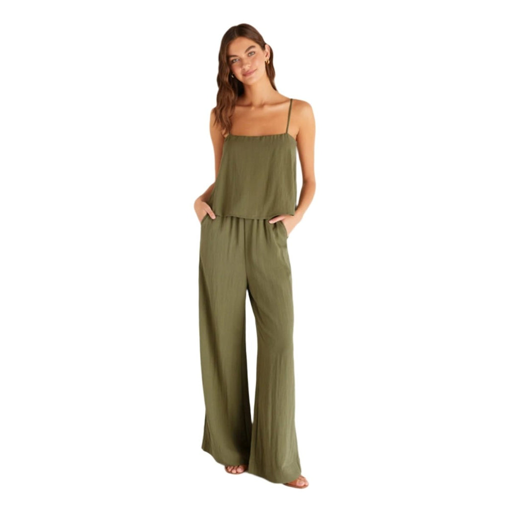 Z Supply Women's Annie Tank Olive Branch - Pacific Boarder