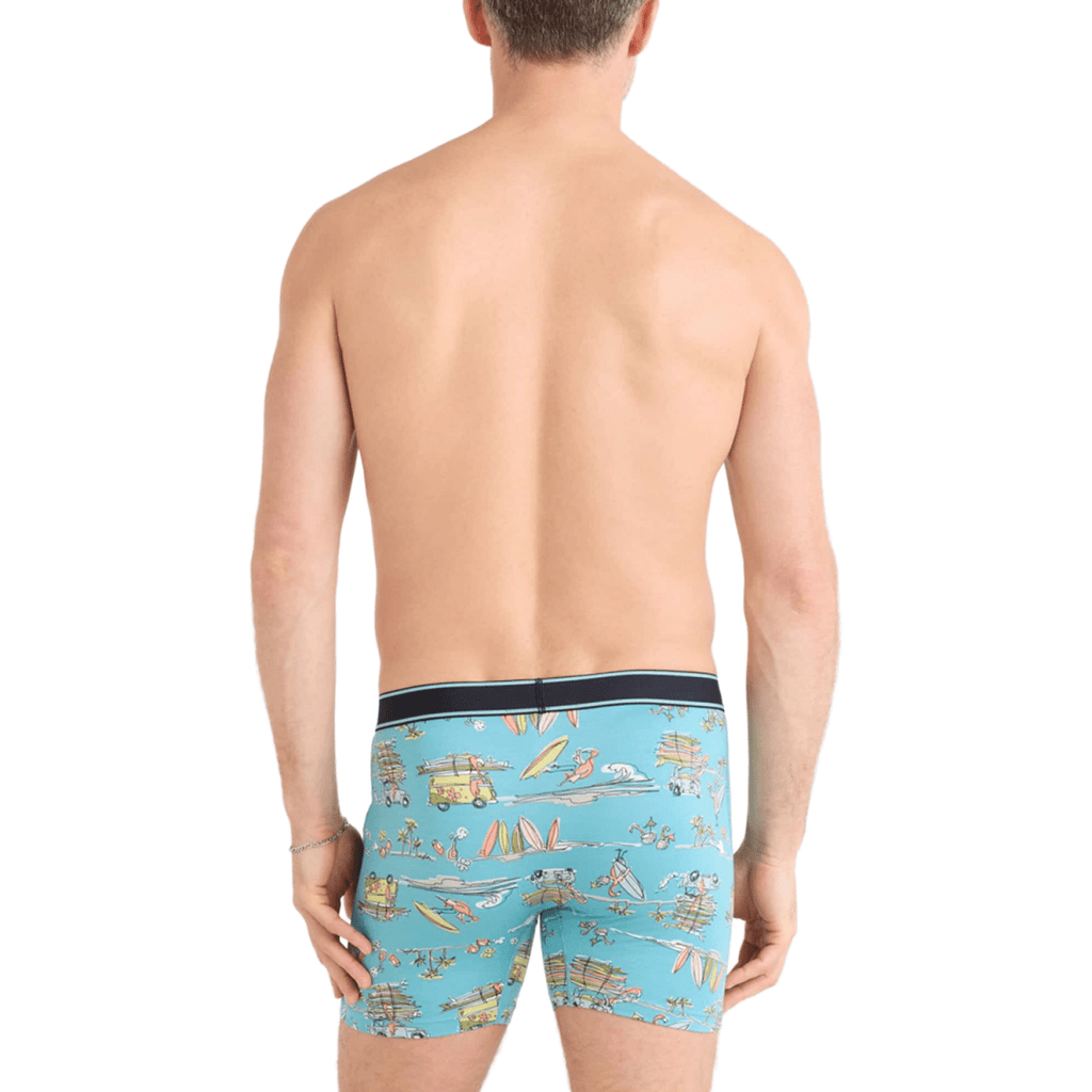 Saxx Men's Daytripper Boxer Brief Beach Or Bust - Reef Blue - Pacific Boarder