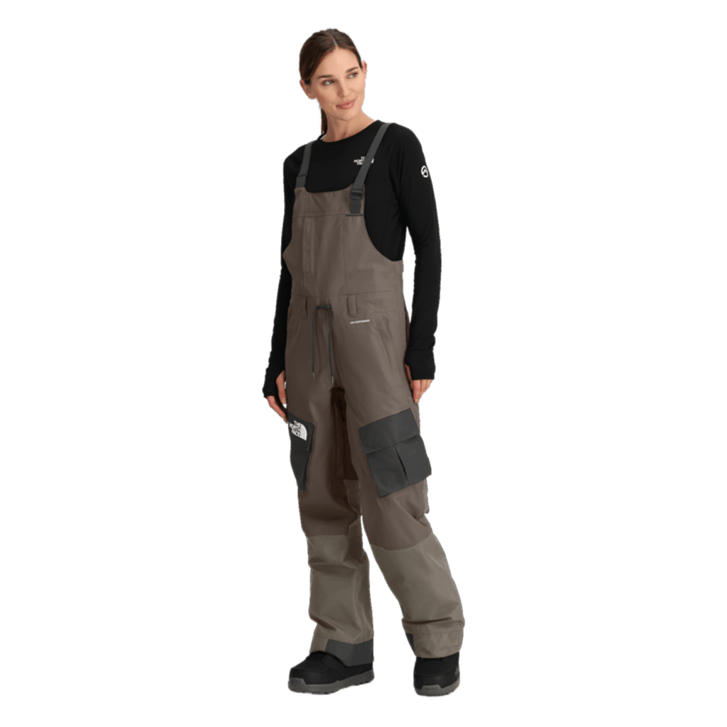 The North Face Women's Dragline Bib 2026 TNF Black/Smokey Brown/Mocha Brown - Pacific Boarder