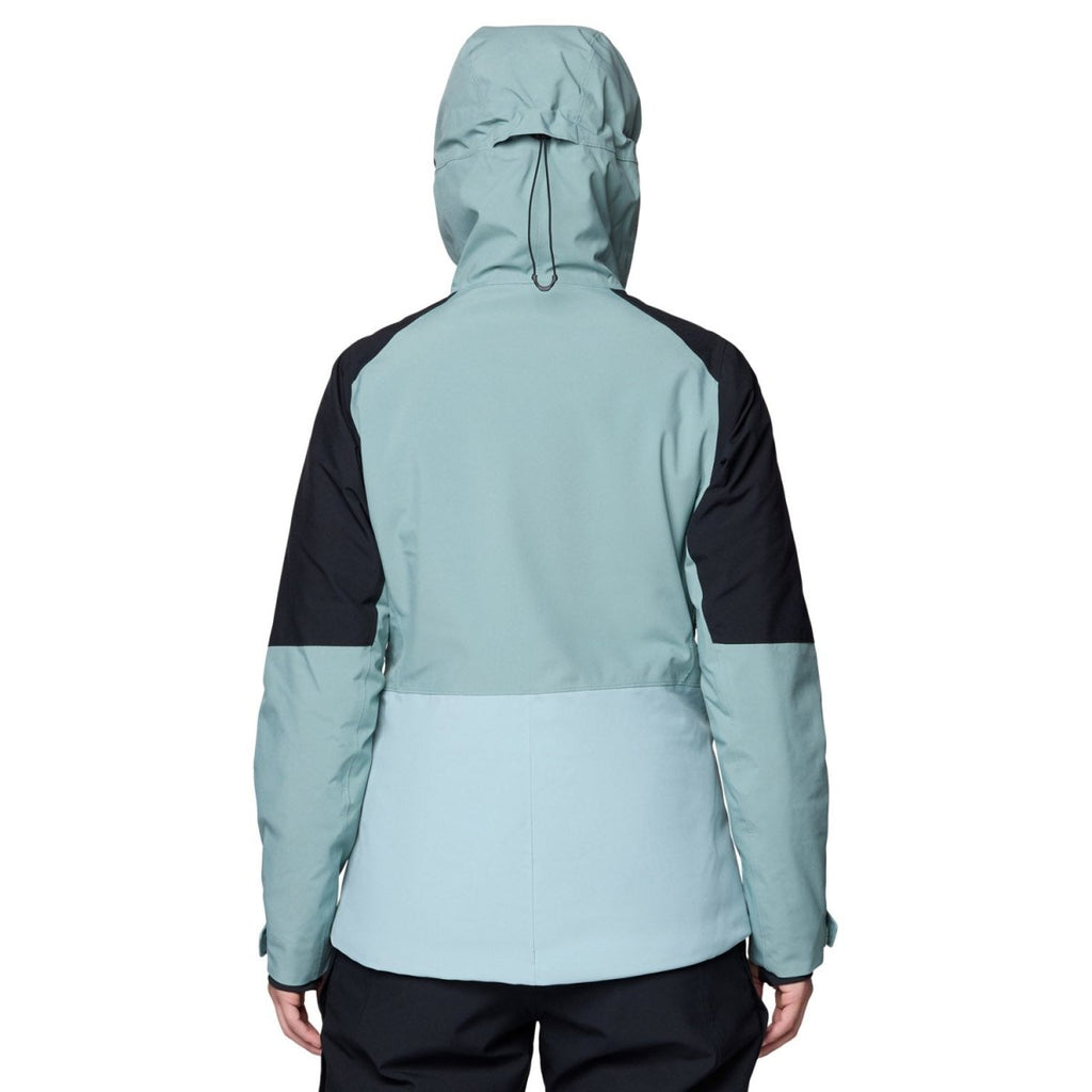 Mountain Hardwear Women's Powder Maven Jacket 2026 Ice Shadow/Blue Sage/Black - Pacific Boarder