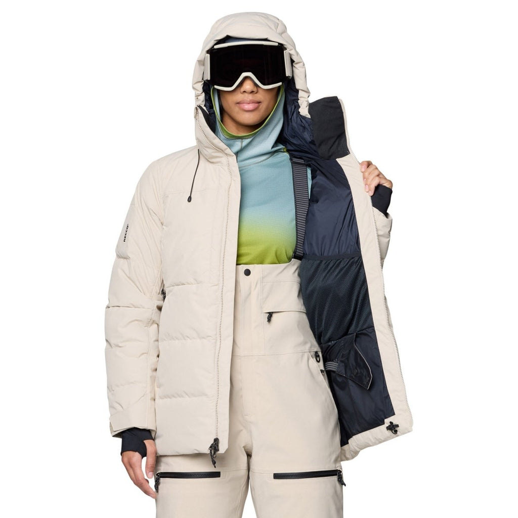 Mountain Hardwear Women's Powder Maven Down Jacket 2026 Fossil - Pacific Boarder