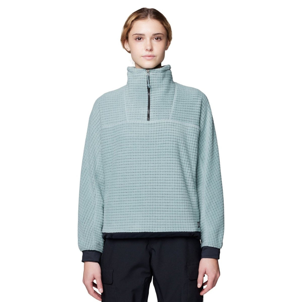 Mountain Hardwear Women's Summit Grid Big Grid Half Zip Fleece 2026 Blue Sage - Pacific Boarder