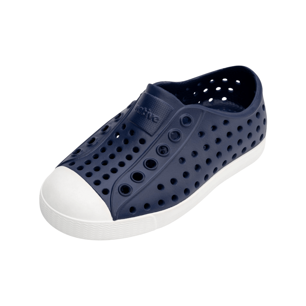 Native Junior Jefferson Shoe Regatta Blue/Shell White - Pacific Boarder