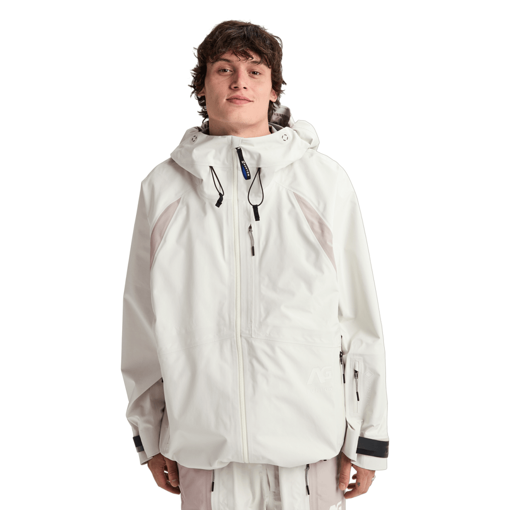 Burton AG Hardpack 3L Gore - Tex Jacket 2026 Bone White/Stone Grey - Pacific Boarder