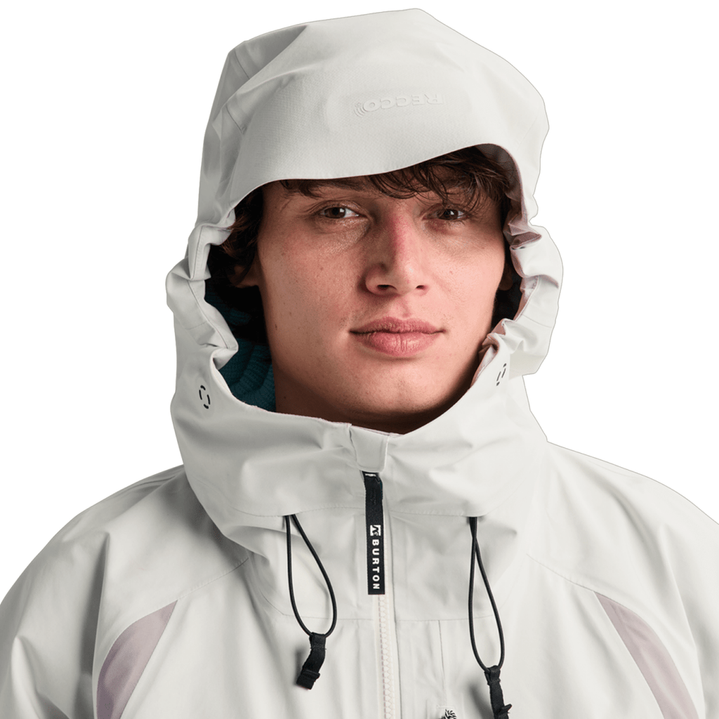 Burton AG Hardpack 3L Gore - Tex Jacket 2026 Bone White/Stone Grey - Pacific Boarder