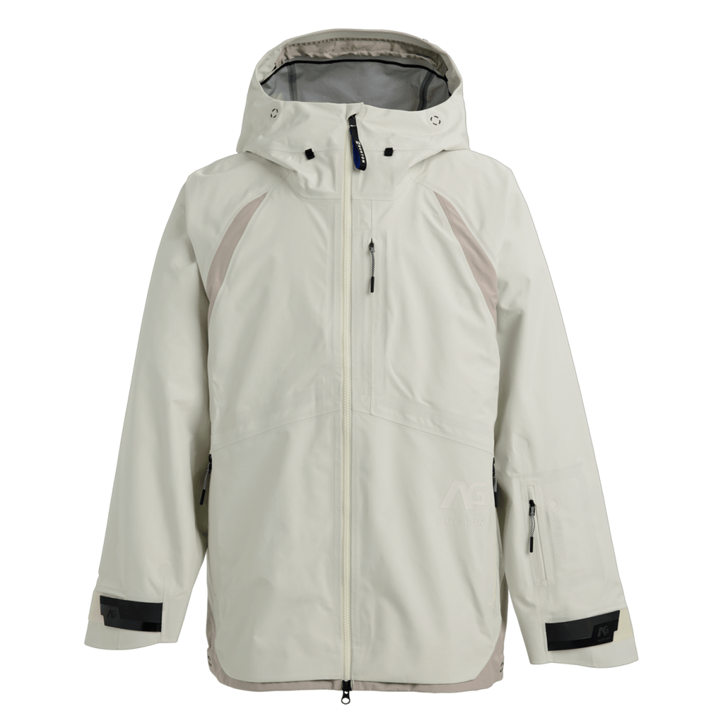 Burton AG Hardpack 3L Gore - Tex Jacket 2026 Bone White/Stone Grey - Pacific Boarder