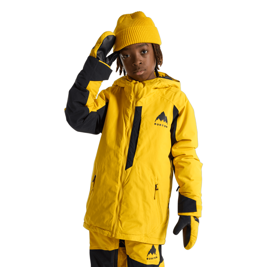 Burton Kids Hillslope Jacket 2026 Goldenrod/True Black - Pacific Boarder