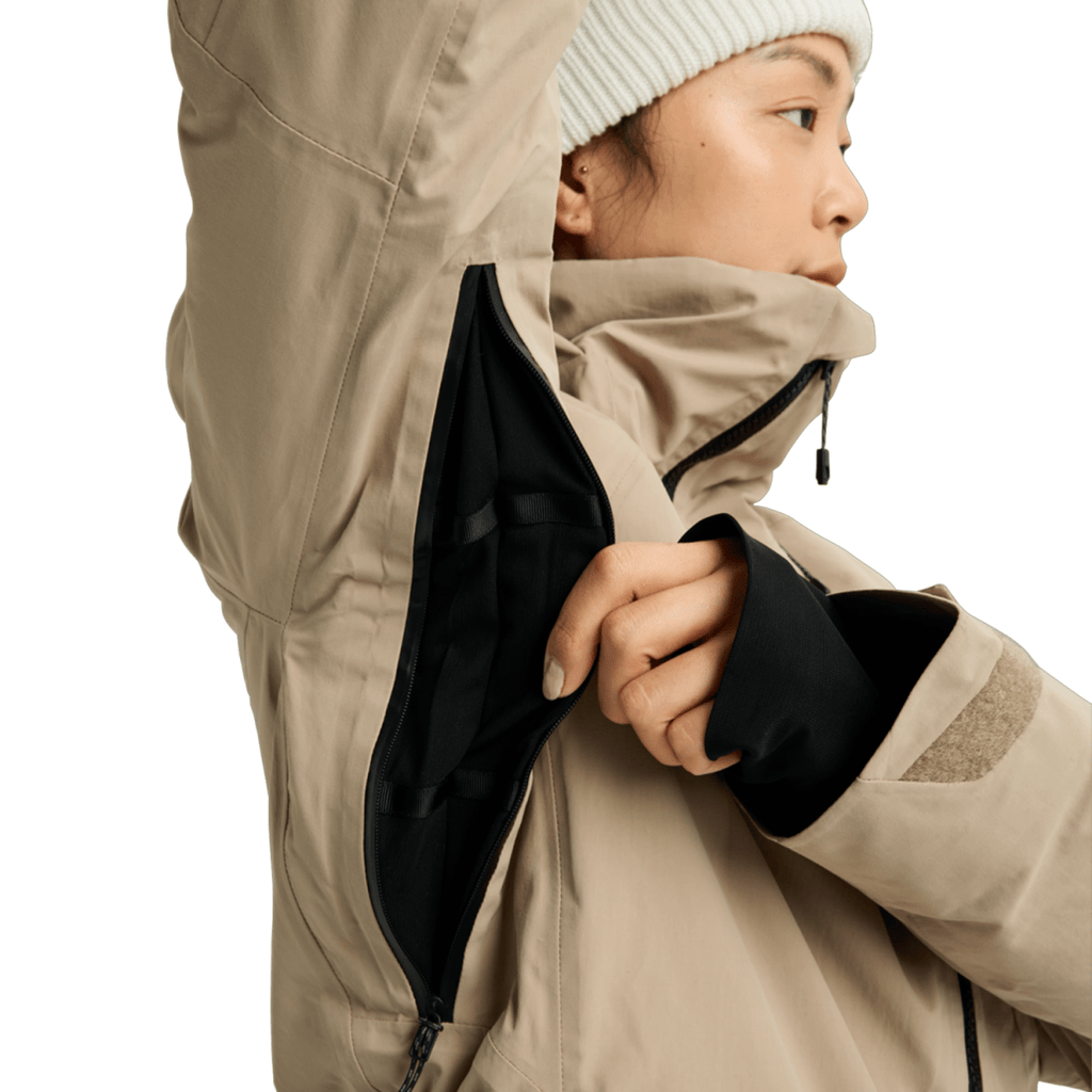 Burton Women's [ak] Embark Gore - tex 2L Jacket 2026 Summit Taupe - Pacific Boarder
