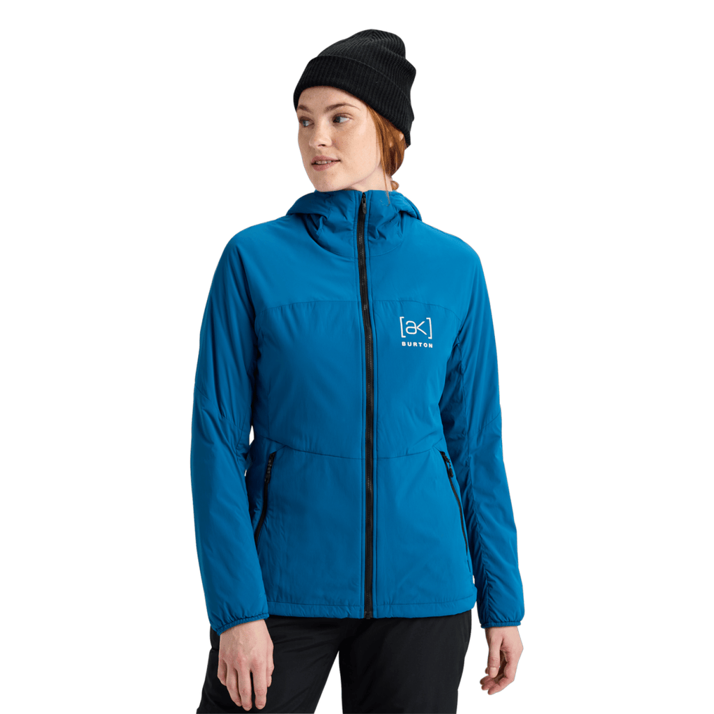 Burton Women's [ak] Helium Hooded Stretch Insulated Jacket 2026 Blue Teal - Pacific Boarder