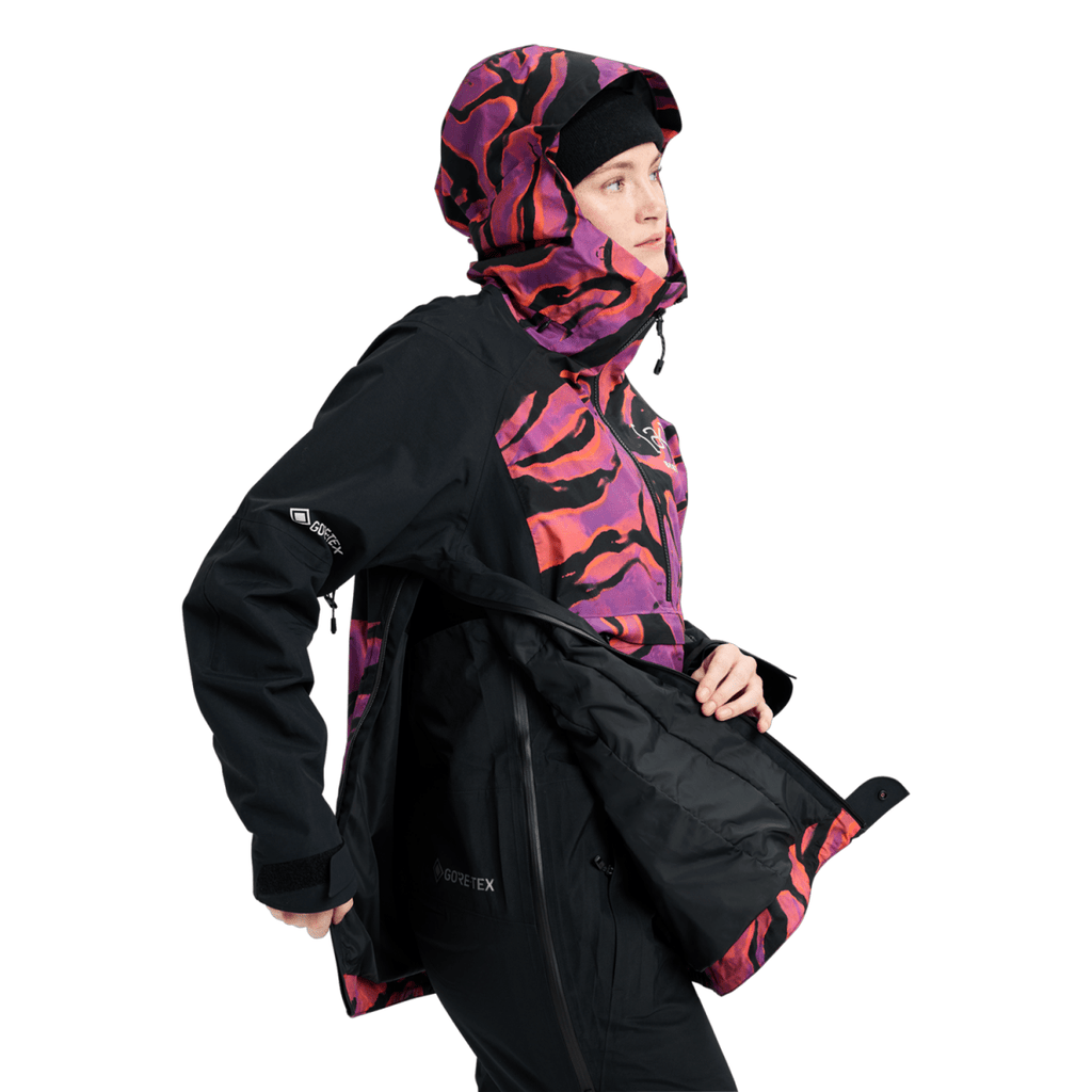 Burton Women's [ak] Kimmy Gore - Tex 2L Anorak 2026 Slash Multi/True Black - Pacific Boarder