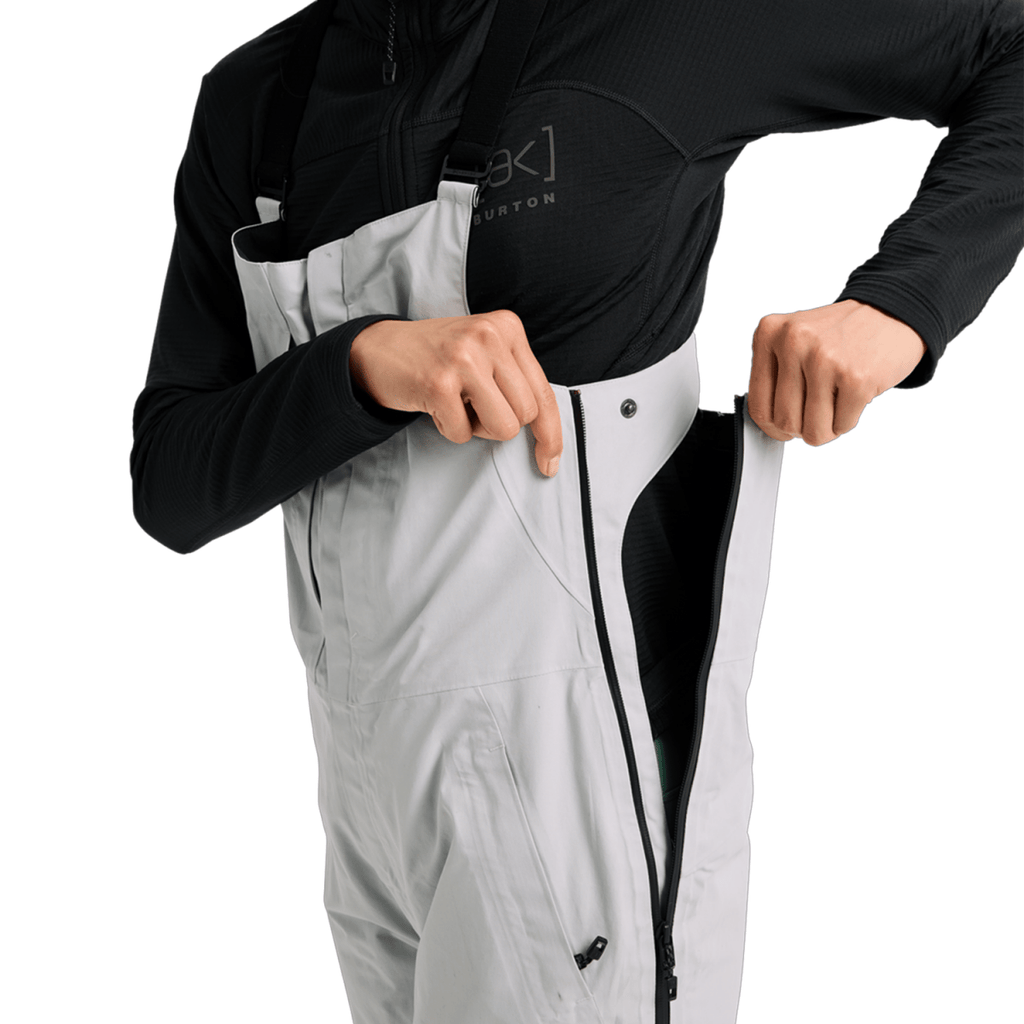 Burton Women's [ak] Kimmy Gore - Tex 2L Bib Pant 2026 Gray Cloud - Pacific Boarder