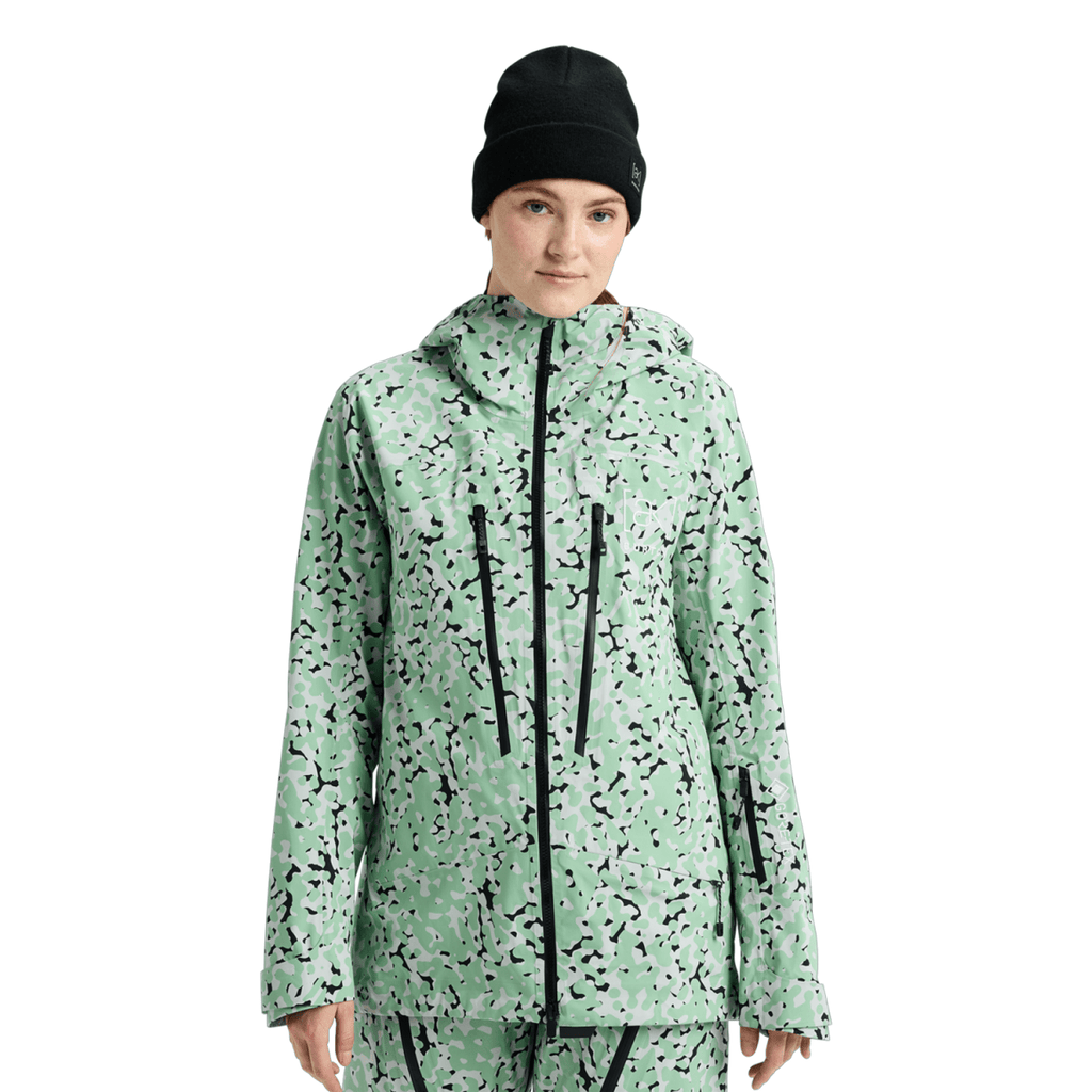 Burton Women's [ak] Tuvak Gore - Tex C - Knit 3L Jacket 2026 Sage Dot Camo - Pacific Boarder