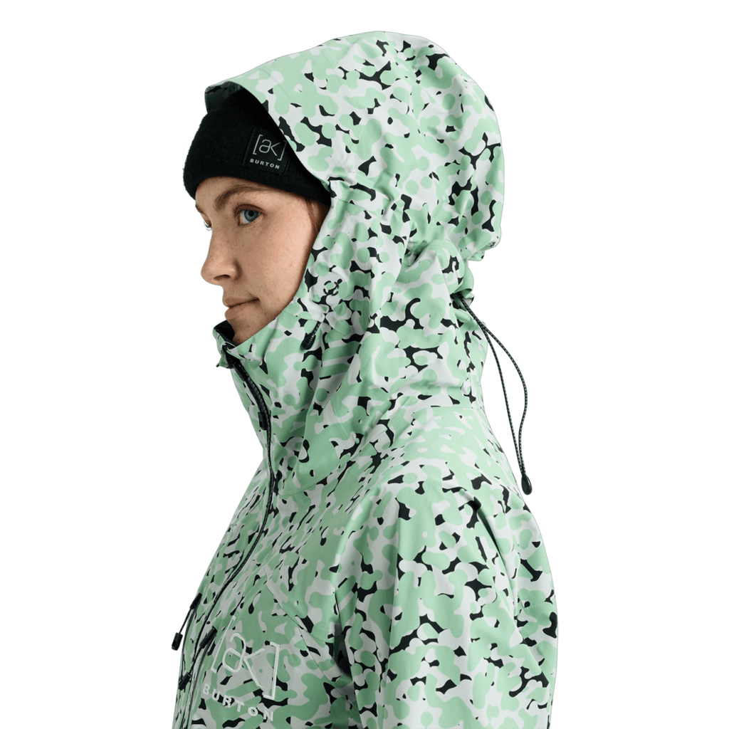 Burton Women's [ak] Tuvak Gore - Tex C - Knit 3L Jacket 2026 Sage Dot Camo - Pacific Boarder