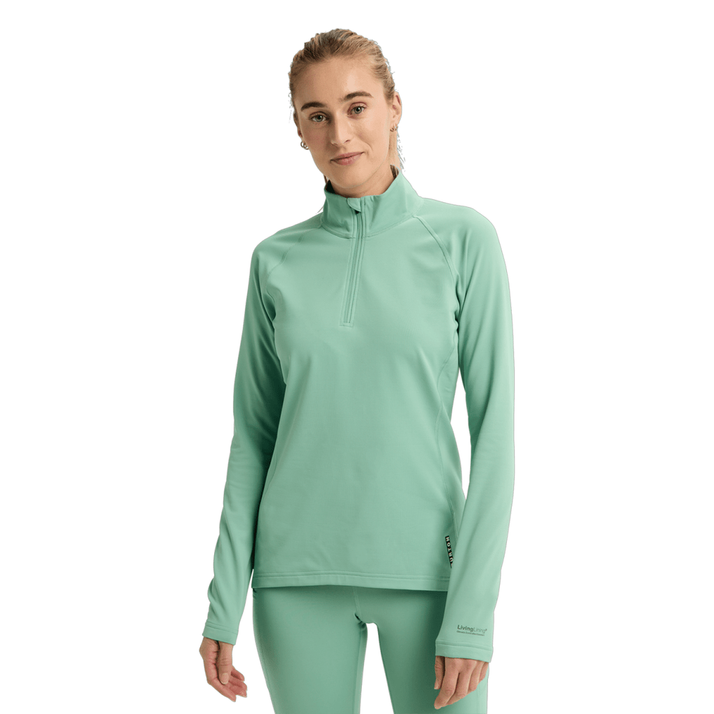Burton Women's Heavyweight X Quarter Zip 2026 Soft Sage - Pacific Boarder