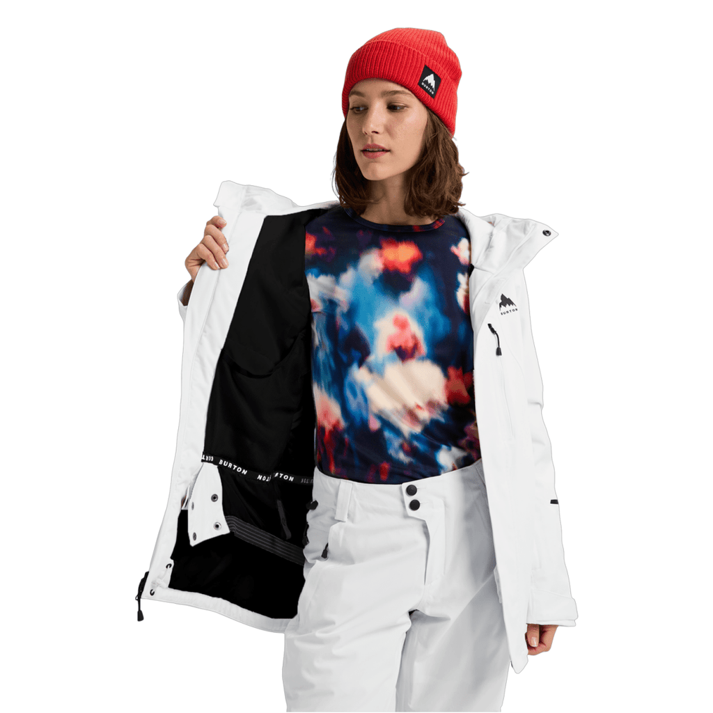 Burton Women's Reserve 2L Insulated Stretch Slim Jacket 2026 Stout White - Pacific Boarder