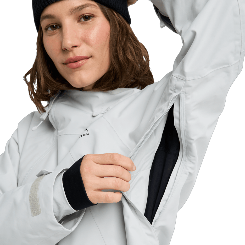 Burton Women's Reserve 2L Relaxed Anorak 2026 Gray Cloud - Pacific Boarder