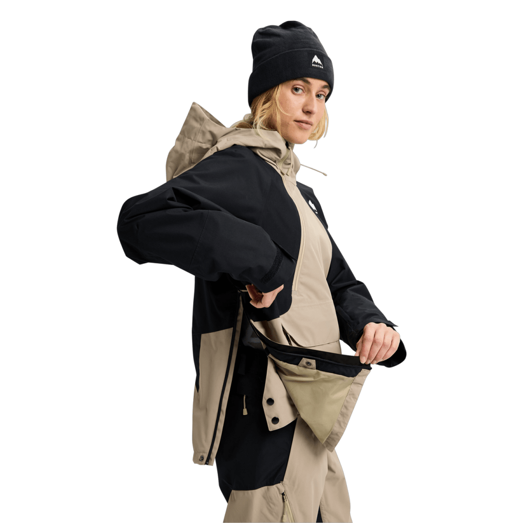 Burton Women's Reserve 2L Relaxed Anorak 2026 Summit Taupe/True Black - Pacific Boarder