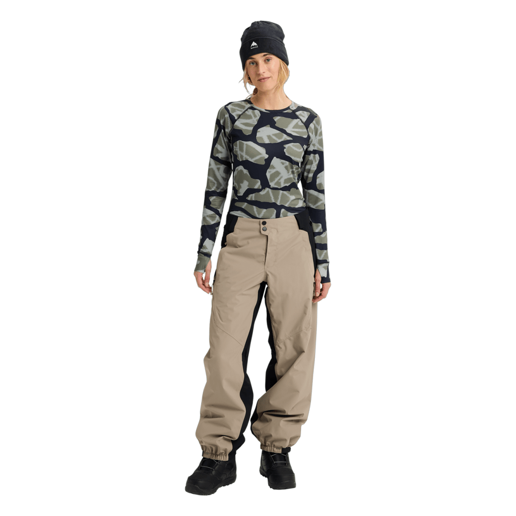 Burton Women's Reserve 2L Relaxed Pant 2026 Summit Taupe/True Black - Pacific Boarder