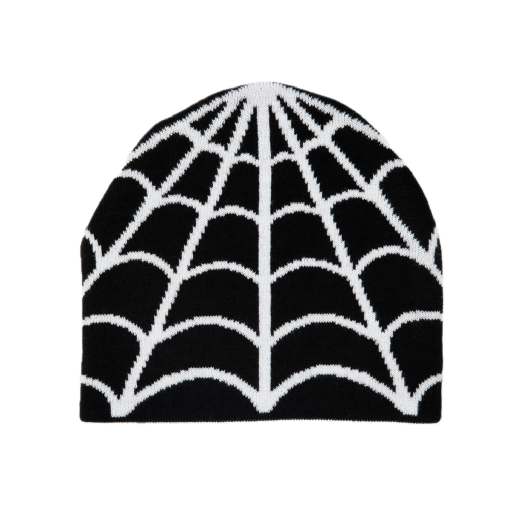 Corduroy Cobweb Reversible Skully Beanie Black - Pacific Boarder