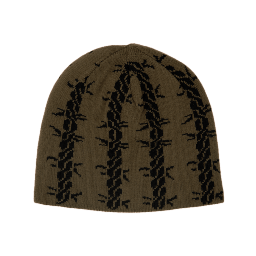 Corduroy Tribalwire Reversible Skully Beanie Black - Pacific Boarder