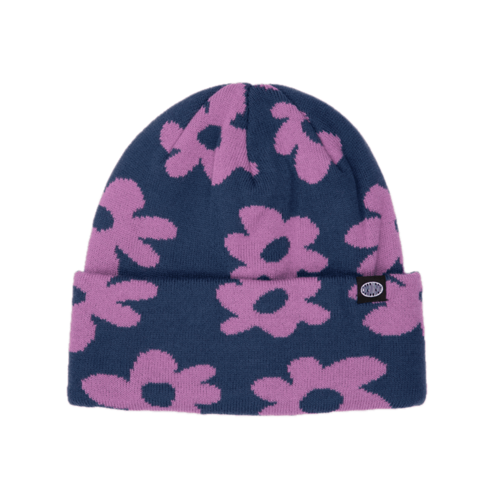 Corduroy Wildflower Beanie Purple - Pacific Boarder