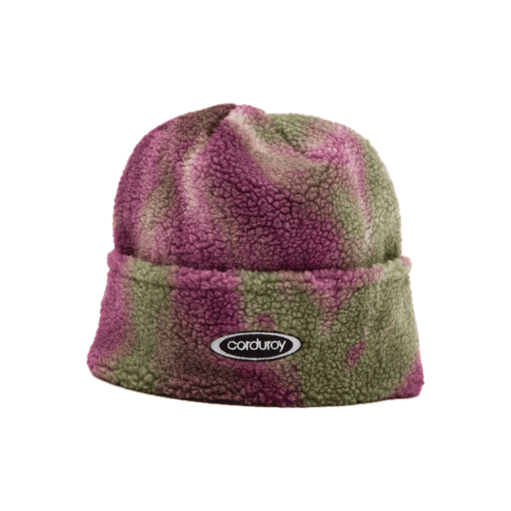 Corduroy Fleece Beanie Tie Dye - Pacific Boarder