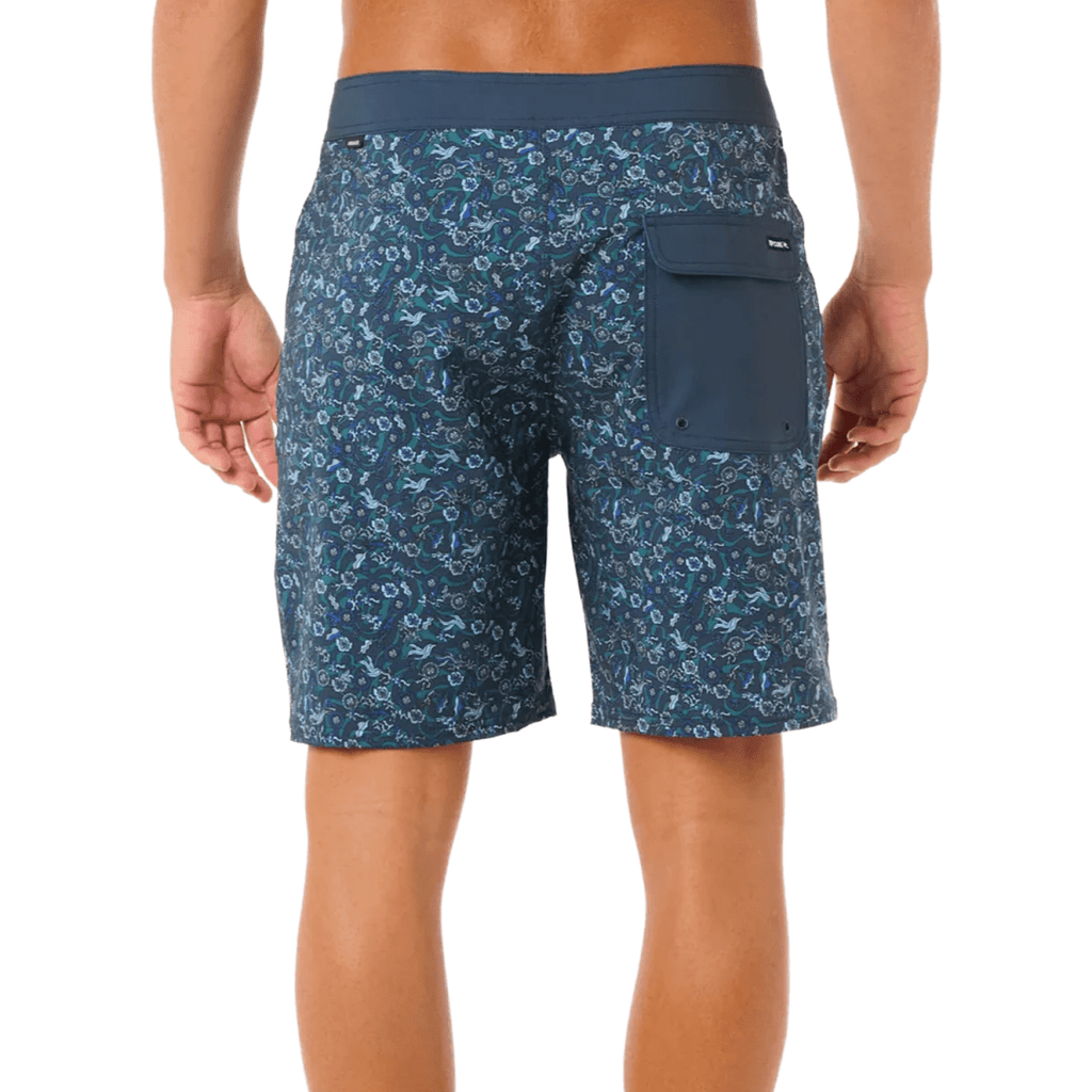 Rip Curl Men's Mirage Floral Reef Boardshort Washed Navy - Pacific Boarder