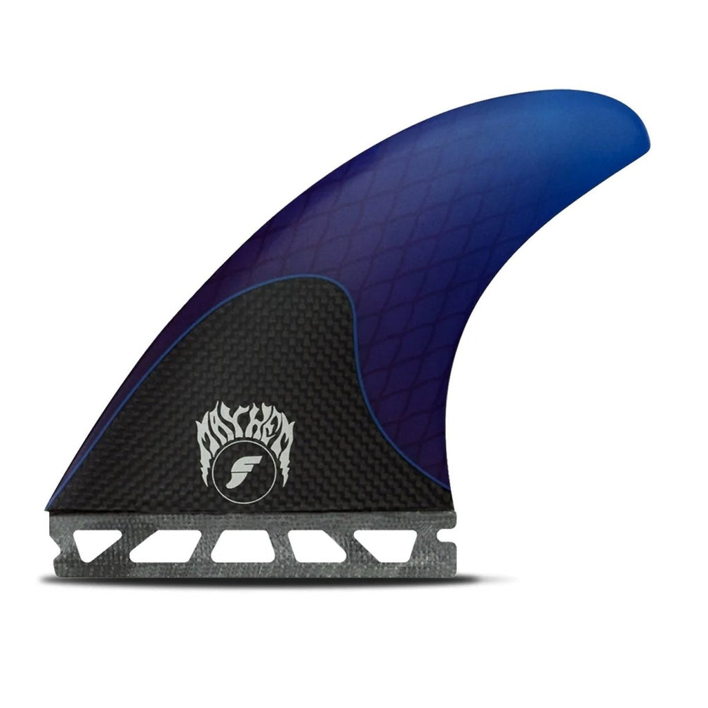 Futures Thruster Mayhem 3.0 Honeycomb/Carbon Surf Fins Blue M - Pacific Boarder