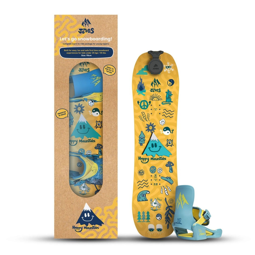 Jones Kid's Happy Mountain Package Snowboard 2026 - Pacific Boarder