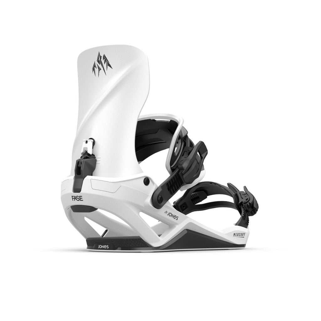Jones Mercury FASE Snowboard Bindings 2026 Cloud White - Pacific Boarder
