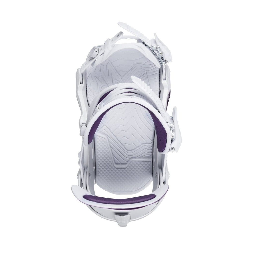 Jones Women's Aurora Snowboard Bindings 2026 Deep Purple White - Pacific Boarder