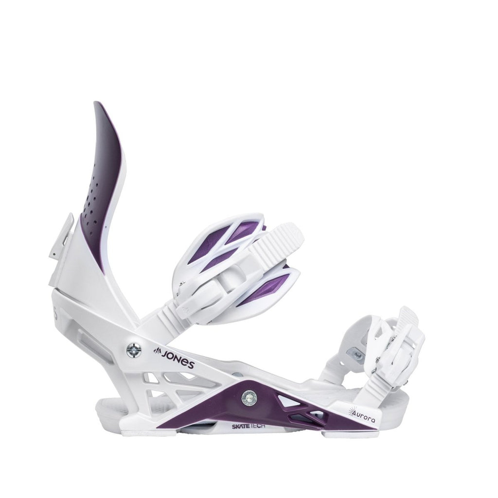 Jones Women's Aurora Snowboard Bindings 2026 Deep Purple White - Pacific Boarder