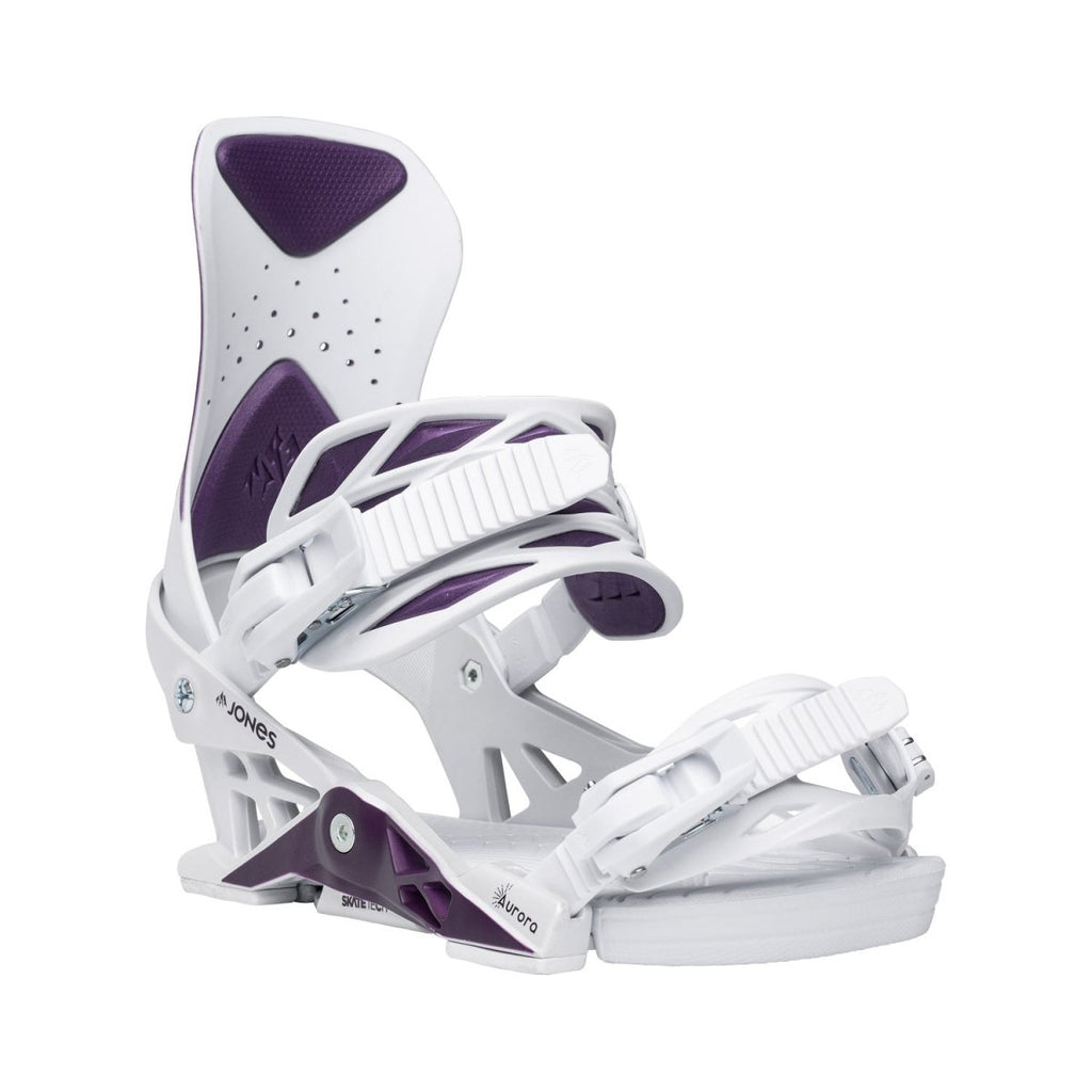 Jones Women's Aurora Snowboard Bindings 2026 Deep Purple White - Pacific Boarder