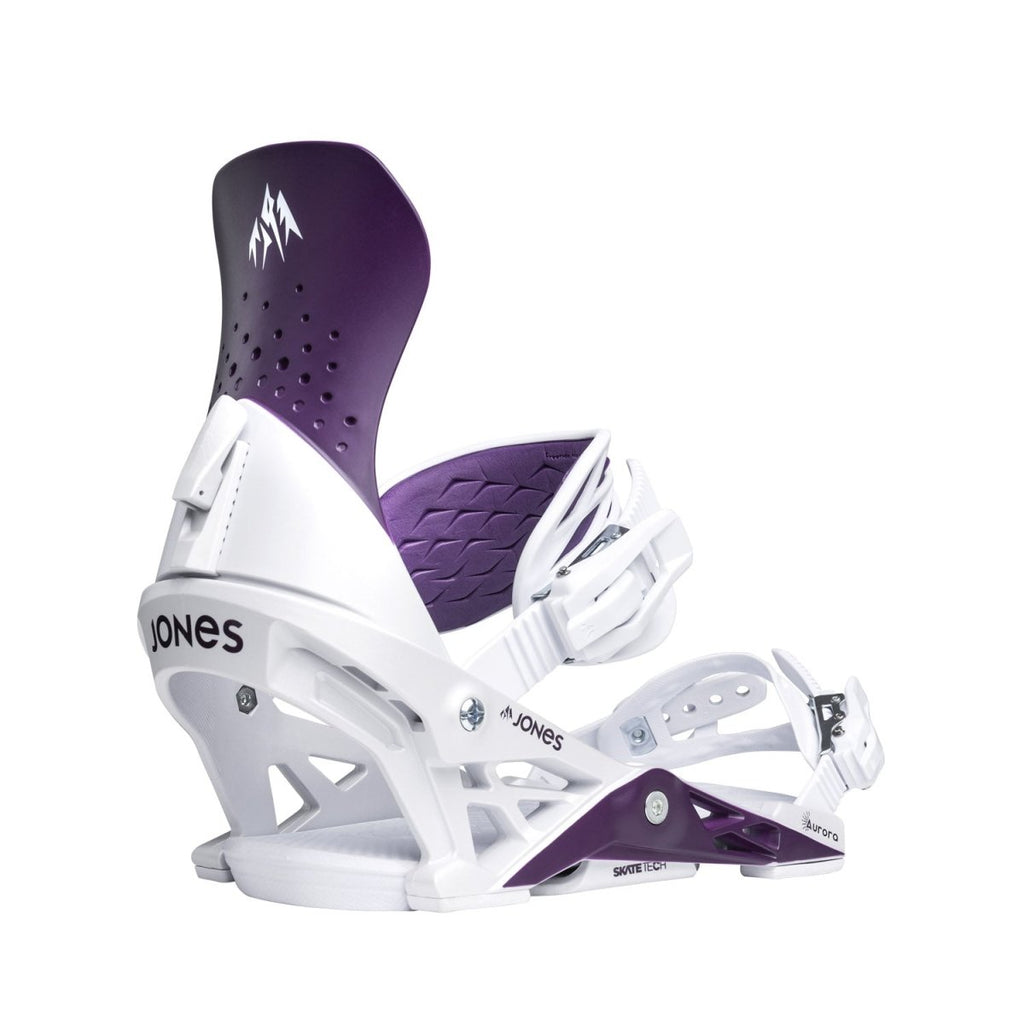 Jones Women's Aurora Snowboard Bindings 2026 Deep Purple White - Pacific Boarder