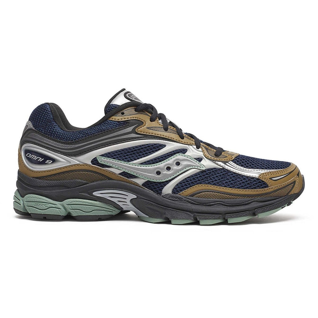 Saucony Progrid Omni 9 Shoe Brown/Navy - Pacific Boarder
