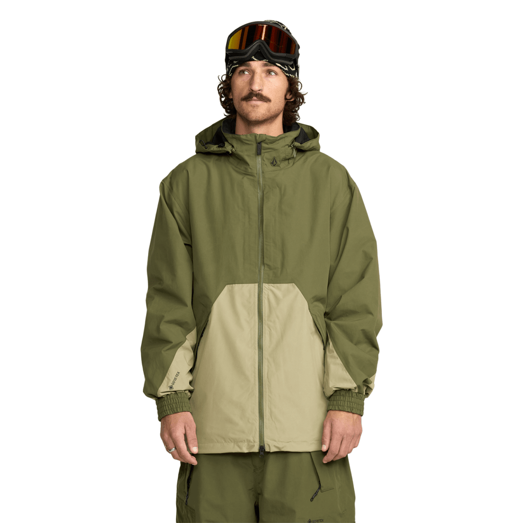 Volcom Men's Longo Gore - tex Jacket 2026 Dark Olive - Pacific Boarder