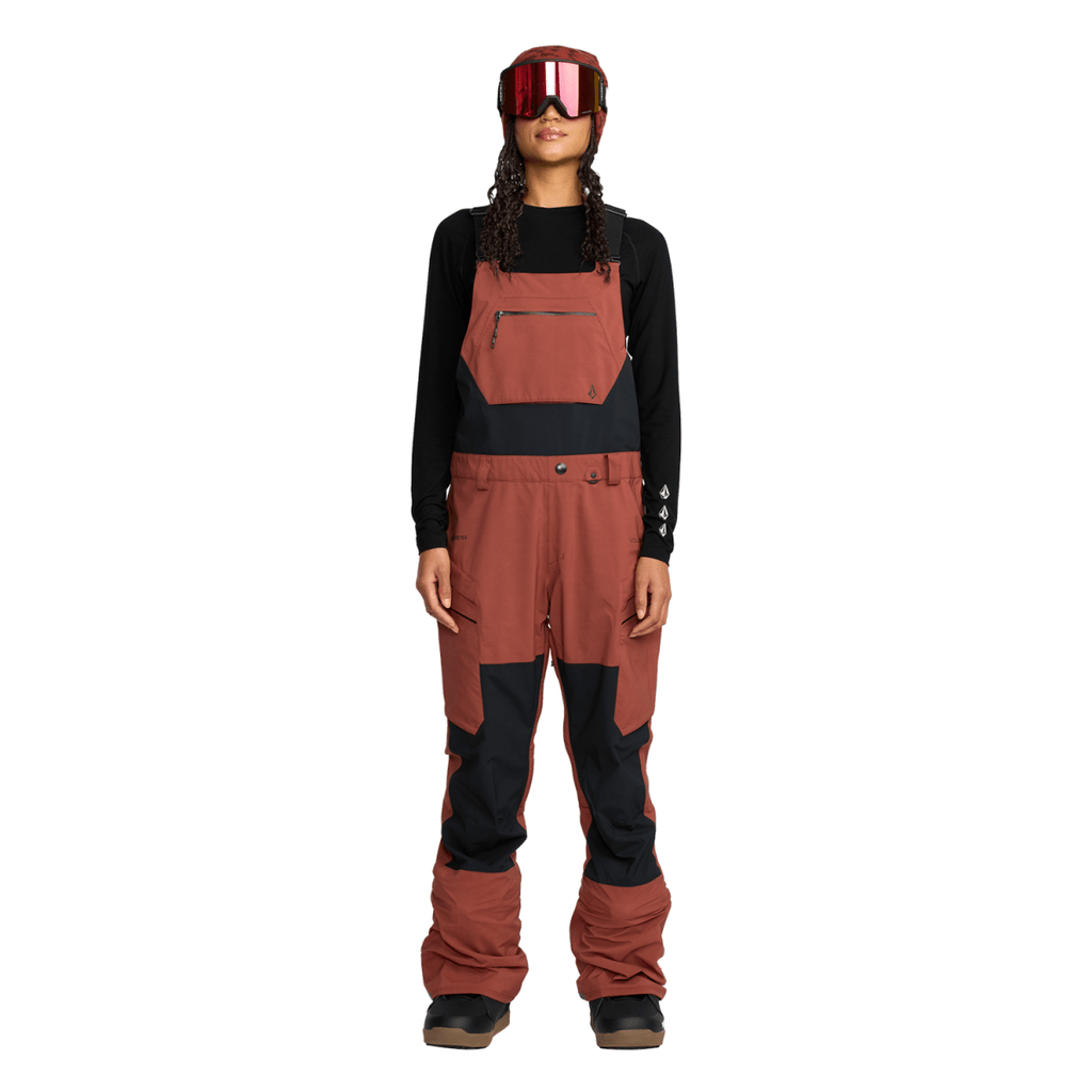 Volcom Women's Ash Stretch Gore - tex Bib Overall 2026 Henna - Pacific Boarder