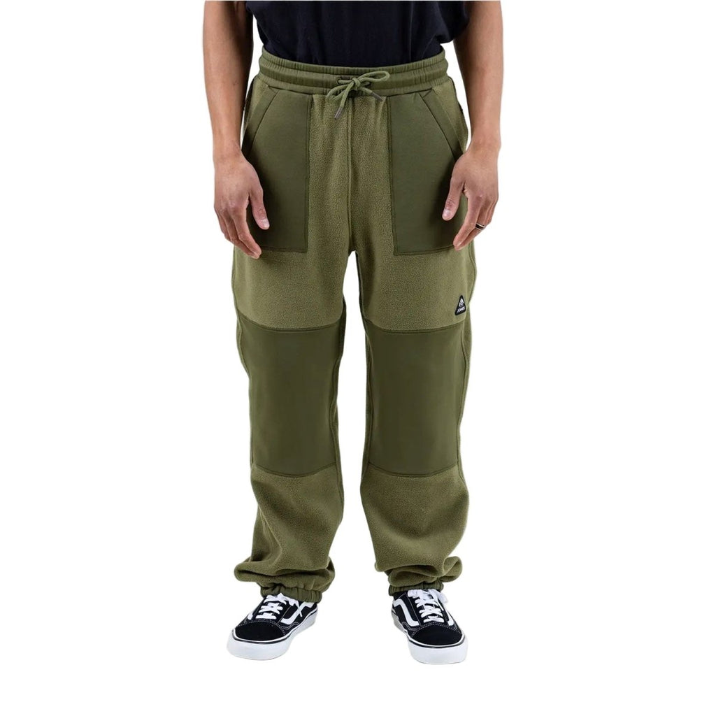 Jones Men's Lodge Recycled Fleece Pant 2026 Moss Green - Pacific Boarder