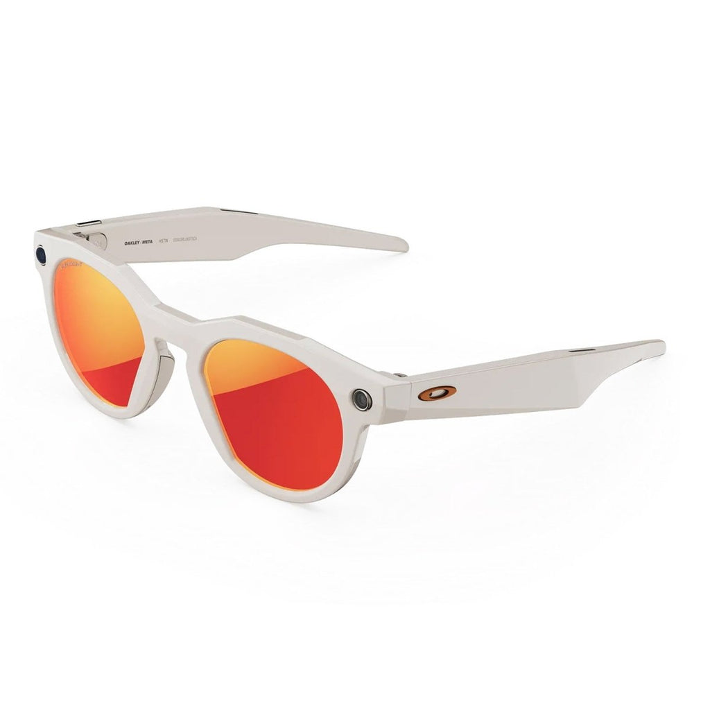 Oakley Meta HSTN Sunglasses Warm Grey/Prizm Ruby - Pacific Boarder