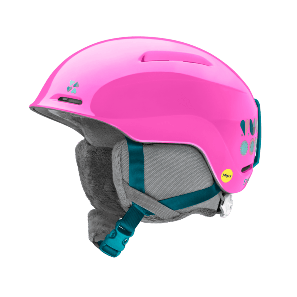 Smith Glide Jr. MIPS Helmet Vivid Pink Hearts - Pacific Boarder