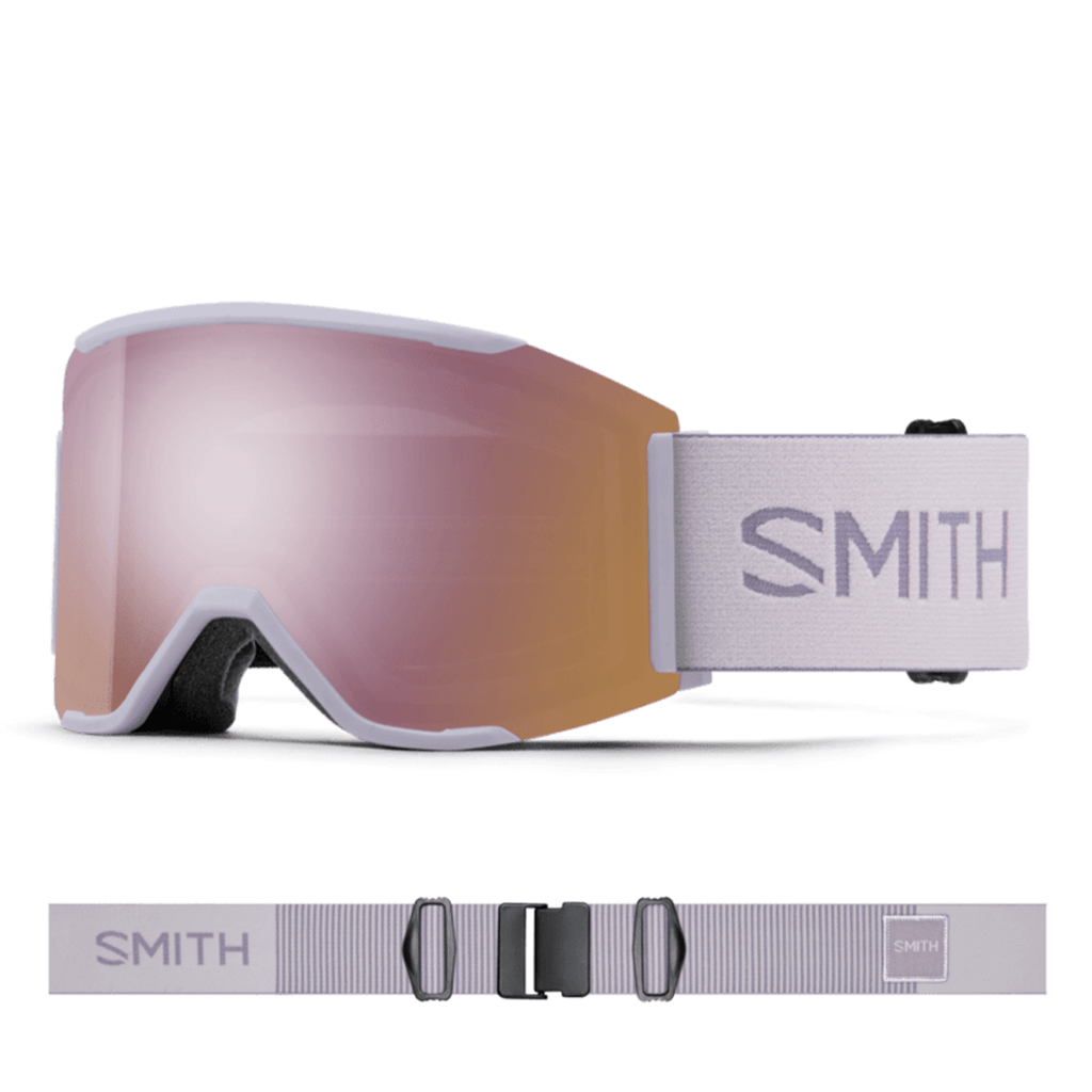 Smith Squad MAG Goggles Lunar Fog/ChromaPop Everyday Rose Gold Mirror + ChromaPop Storm Rose Flash - Pacific Boarder