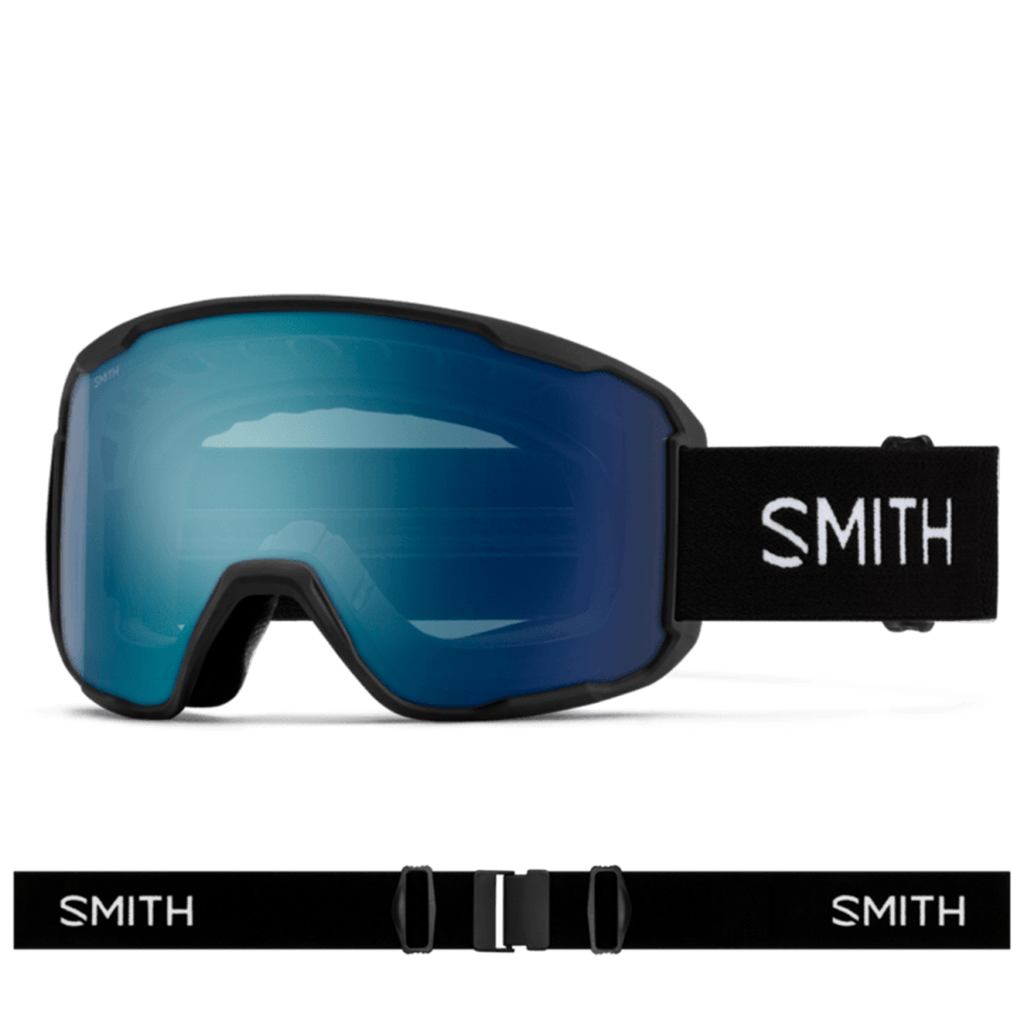 Smith Preview Low Bridge Fit Goggles Black/ChromaPop Everyday Blue Mirror - Pacific Boarder