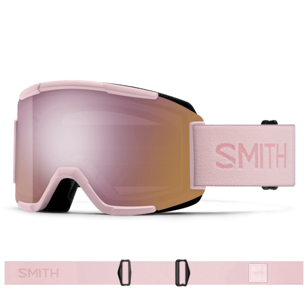 Smith Squad Goggles Carnation/ChromaPop Everyday Rose Gold Mirror + Clear - Pacific Boarder