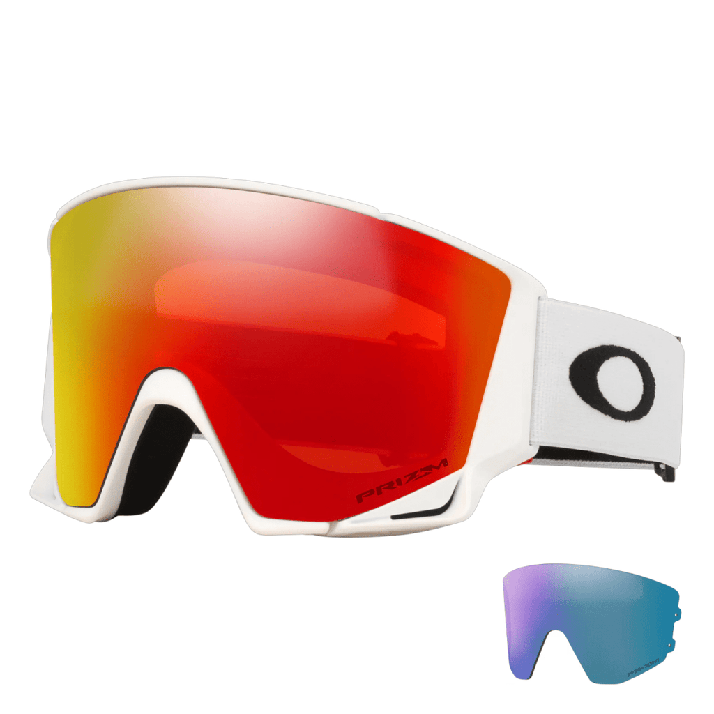 Oakley Flow Scape L Goggles Matte White/Prizm Torch + Prizm Iced - Pacific Boarder